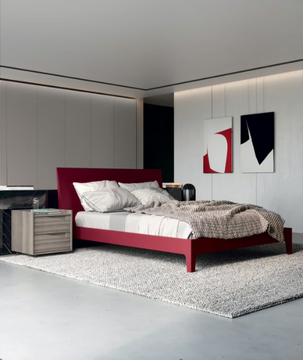 ELITE - Melamine-faced chipboard bedside table with drawers by Febal Casa - view 3